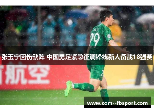 张玉宁因伤缺阵 中国男足紧急征调锋线新人备战18强赛